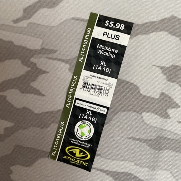 Athletics Works SZ-XL(14-16)- Gender Neutral Camouflage Teen Design-Grey Colors - Picture 9 of 13